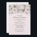 Invitation Un Joli Sweet sixteen Floral rose argent rose<br><div class="desc">Plus joli Sweet sixteen floral Invitations dans le magasin Little Bayleigh! Nous avons utilisé des oeuvres d'art de : www.createthecut.com</div>