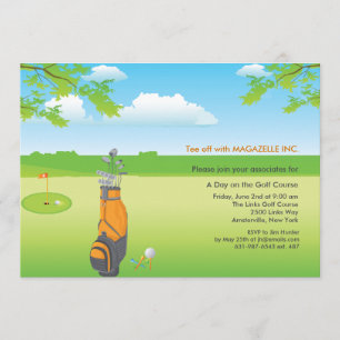 Invitation Un jour d'invitation de golf
