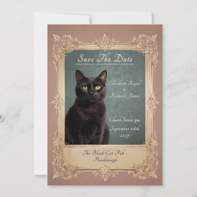 Invitation Un jour pour se souvenir du chat noir (Devant)