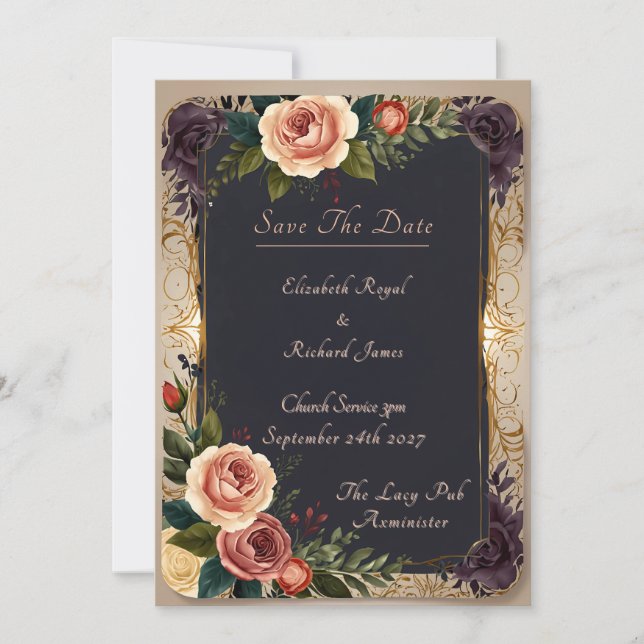 Invitation Un jour pour se souvenir du Mariage (Devant)
