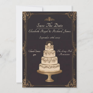 Invitation Un jour pour se souvenir du Mariage de gâteaux Mar