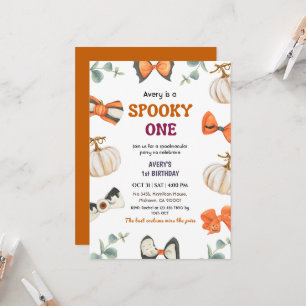 Invitation Un joyeux anniversaire Halloween pour un enfant ef