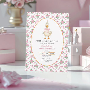Invitation Un joyeux anniversaire pour une petite oie sotte r