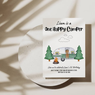 Invitation 🎉 Un Joyeux Camper Anniversaire - Aventure Attend