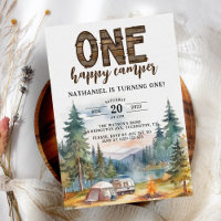 Un Joyeux Camper Rustique 1er anniversaire
