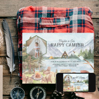 Un joyeux campeur pour sa 1ère fête d'anniversaire