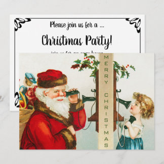 Invitation Un joyeux Noël par Ellen Clapsaddle