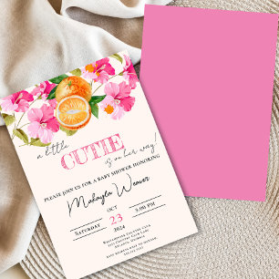 Invitation Un Little Cutie se trouve sur le chemin du Baby sh