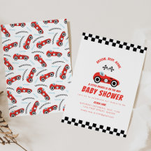 Un Little Racer est en route Race Car Baby shower