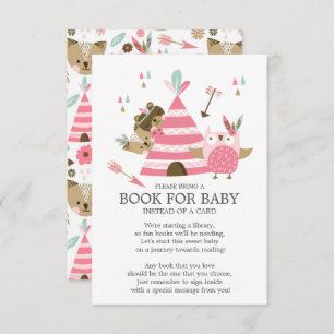 Invitation Un livre de Baby shower pour bébé sauvage de la fo