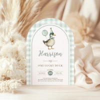 Un Lucky Duck Balloon 1er Anniversaire Boho Arch