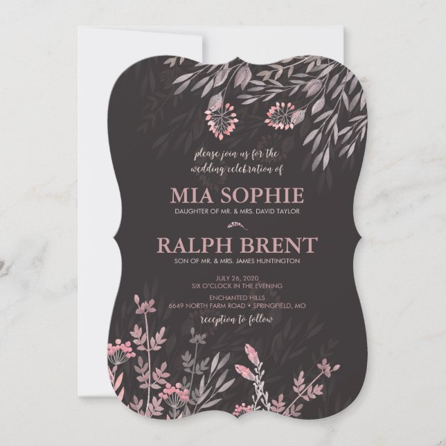 Invitation Un Mariage de rêve pour une nuit d'été (Devant)