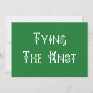 Invitation Un Mariage Irlandais Tying The Knot