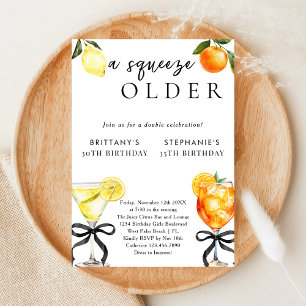 Invitation Un Martini Aperol Double Anniversaire Un Peu Plus 