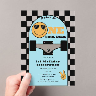 Invitation Un Mec Cool pour 1er Premier Anniversai