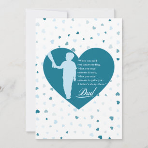 Invitation Un message de fête des pères heureux