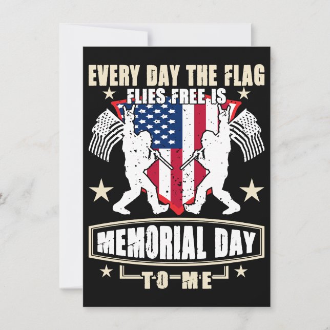 Invitation Un moment pour honorer les héros américains (Devant)