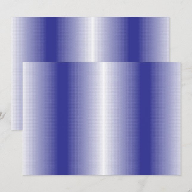 Invitation Un motif géométrique bleu complexe avec symétrie (Devant / Derrière)