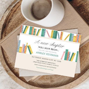 Invitation Un nouveau Baby shower de livre d'histoires