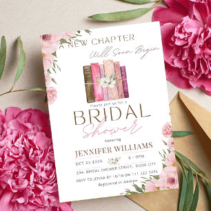 Invitation Un nouveau chapitre commence la Fête des mariées r