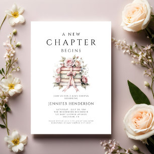 Invitation Un Nouveau Chapitre Commence Livres à Arc-en-ciel