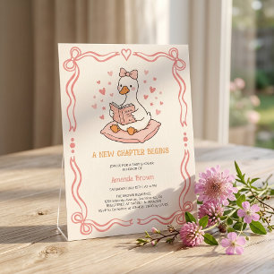 Invitation Un Nouveau Chapitre Commence Shower pour Bébé Fill