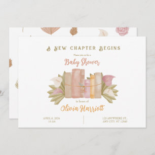 Invitation Un nouveau chapitre commence - Style Boho