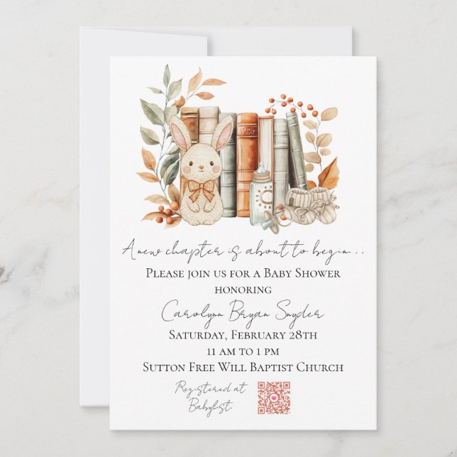 Invitation Un nouveau chapitre est sur le point de commencer  (Devant)