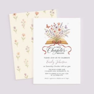 Invitation Un nouveau chapitre Fleur sauvage Baby shower Invi