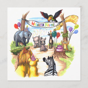 Invitation Un nouveau rhinocéros à la fête de la ville