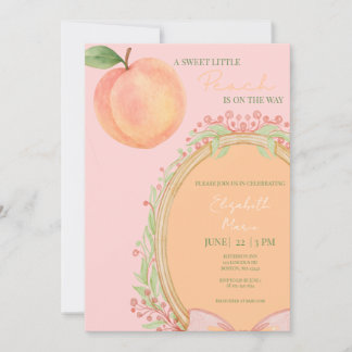 Invitation Un Petit Abricot Adorable Est En Route - Baby Show