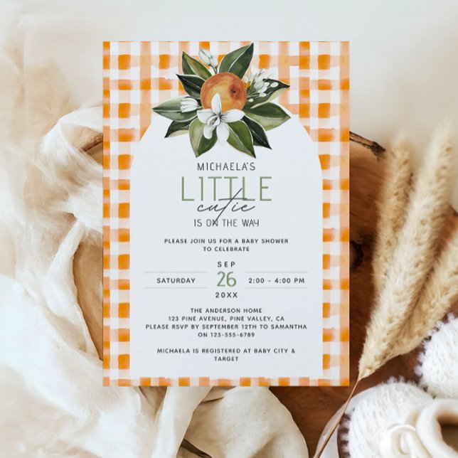 Invitation Un petit amour arrive Bébé Citron Shower de bébé (Créateur téléchargé)