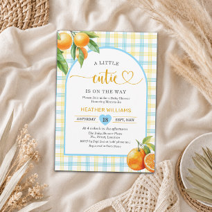 Invitation Un petit amour arrive Bébé Shower Bleu