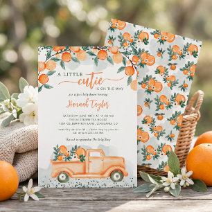 Invitation Un petit amour arrive Fête prénatale pour bébé ora