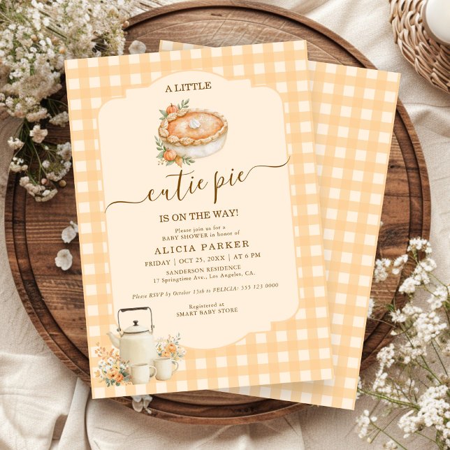 Invitation Un petit amour arrive pour une baby shower d'autom (Créateur téléchargé)