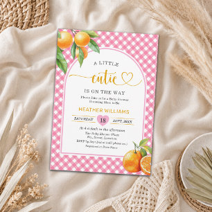 Invitation Un petit amour est en route Fête bébé rose