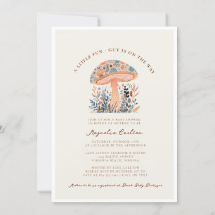 Invitation Un Petit Amusant Champagne Baby shower d'automne