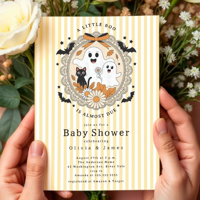 Invitation Un Petit Baby shower Boo (Créateur téléchargé)