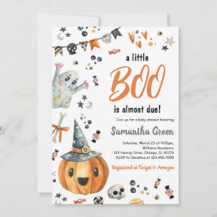 Invitation Un Petit Baby shower Boo