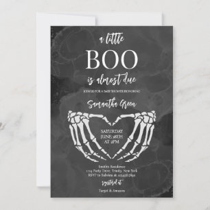 Invitation Un petit Baby shower Boo Halloween