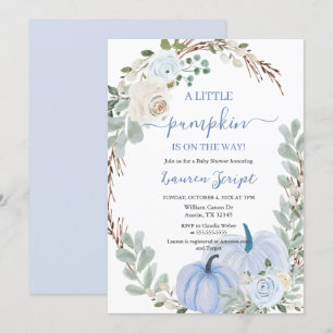Invitation Un petit Baby shower citrouille