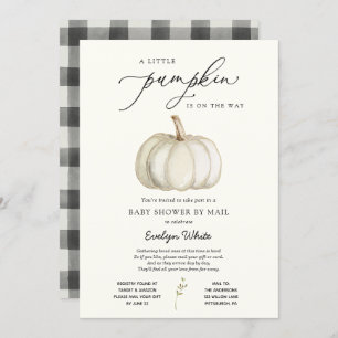 Invitation Un petit Baby shower Citrouille par Mail Invitatio