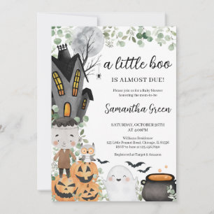 Invitation Un Petit Baby shower De Boo Pour Garçon De Verdure