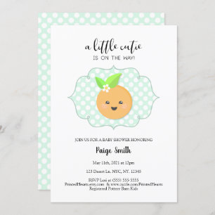 Invitation Un petit Baby shower de Clementine Cutie