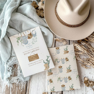 Invitation Un petit Baby shower de cowboy