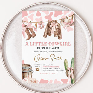 Invitation Un petit Baby shower de fille