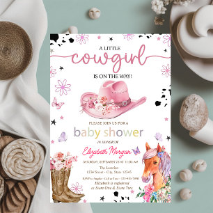 Invitation Un petit Baby shower de fille