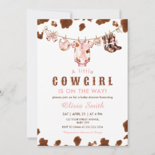 Invitation Un petit Baby shower de linge de maison occidental