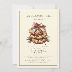 Invitation Un petit Baby shower de Noël sucré