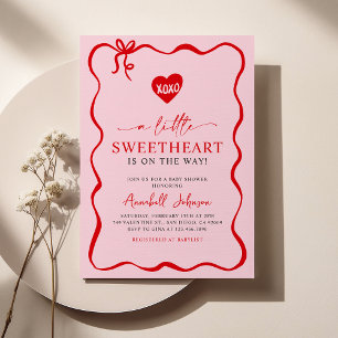 Invitation Un petit Baby shower de Saint Valentin